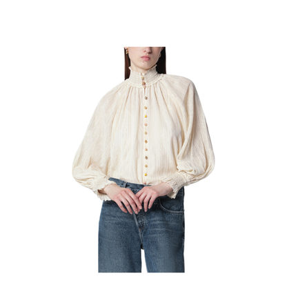 MAYFEYR - Zimmermann - Aster Blouse In Cream - 9074TSS261COCR