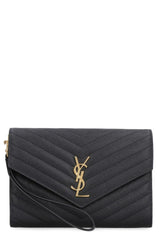 Monogram Envelope Clutch, Gold Hardware