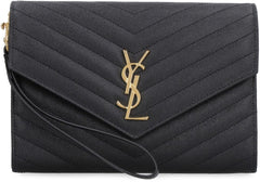 Monogram Envelope Clutch, Gold Hardware