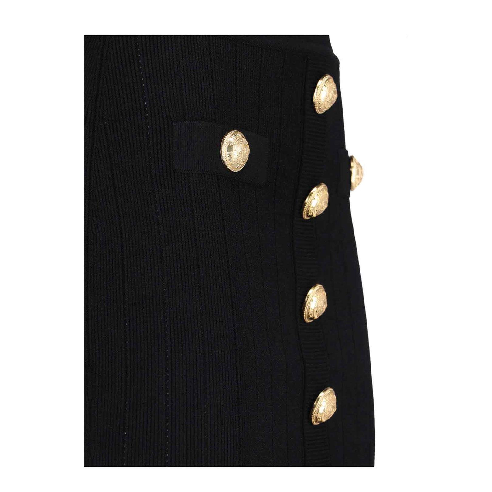 Knit Skirt with Buttons