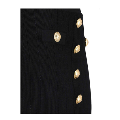 Knit Skirt with Buttons