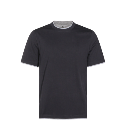 Men's Crew-Neck T-Shirt Dark Blue