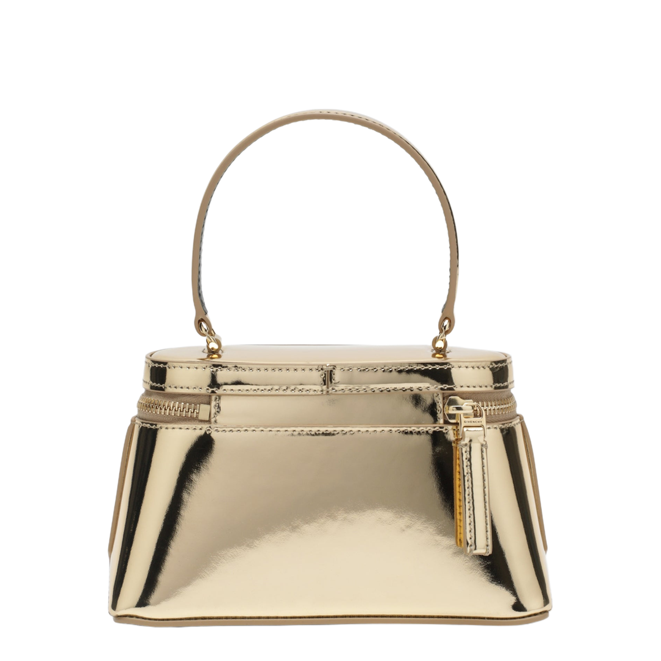 Mirror-effect Leather Beauty Case