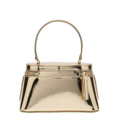 Mirror-effect Leather Beauty Case