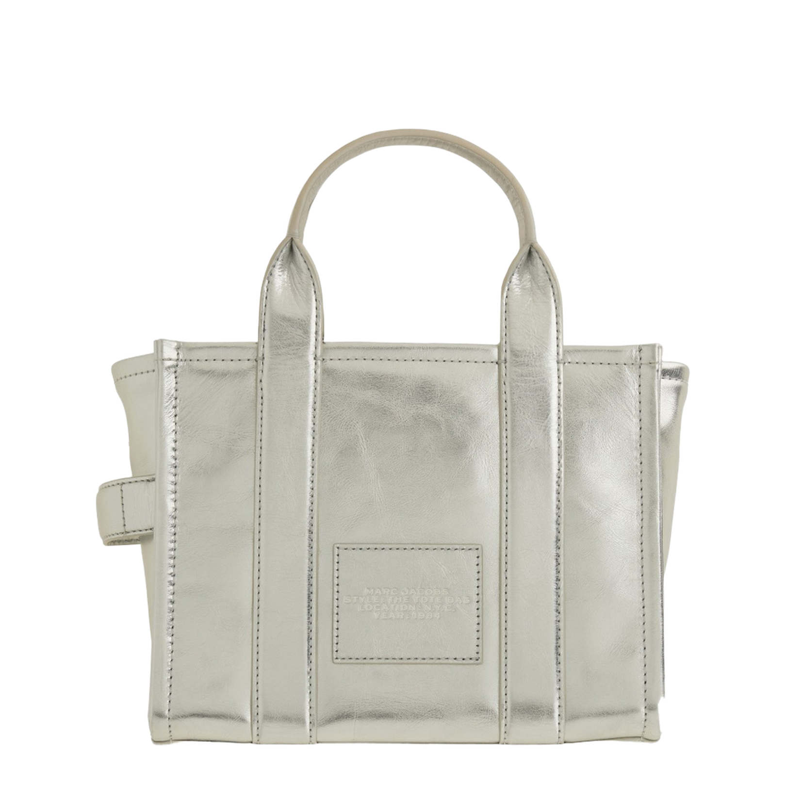 The Metallic Leather Small Tote