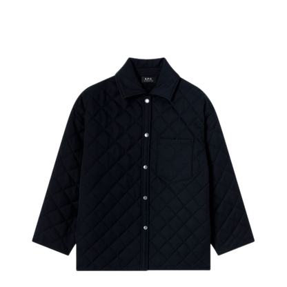 MAYFEYR - A.P.C. - Georges Quilted Wool Jacket - PSANGM32034IAK