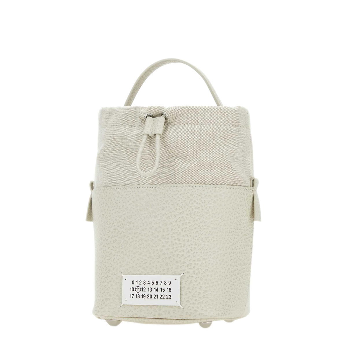 MAYFEYR - Maison Margiela - Chalk Leather And Canvas Mini 5Ac Bucket Bag - S61WG0035P4348H9677