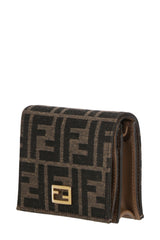 FF Jacquard Bifold Wallet, Gold Hardware