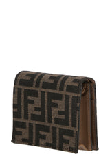 FF Jacquard Bifold Wallet, Gold Hardware