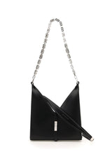 Moon Cut Out Shoulder Bag, Silver Hardware