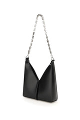 Moon Cut Out Shoulder Bag, Silver Hardware