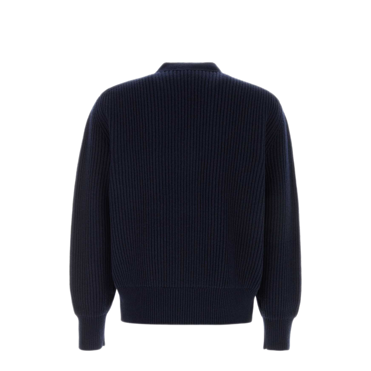 MAYFEYR - Bottega Veneta - Navy Blue Wool Blend Cardigan - A007L4V7BE04170