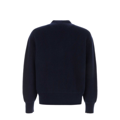 MAYFEYR - Bottega Veneta - Navy Blue Wool Blend Cardigan - A007L4V7BE04170