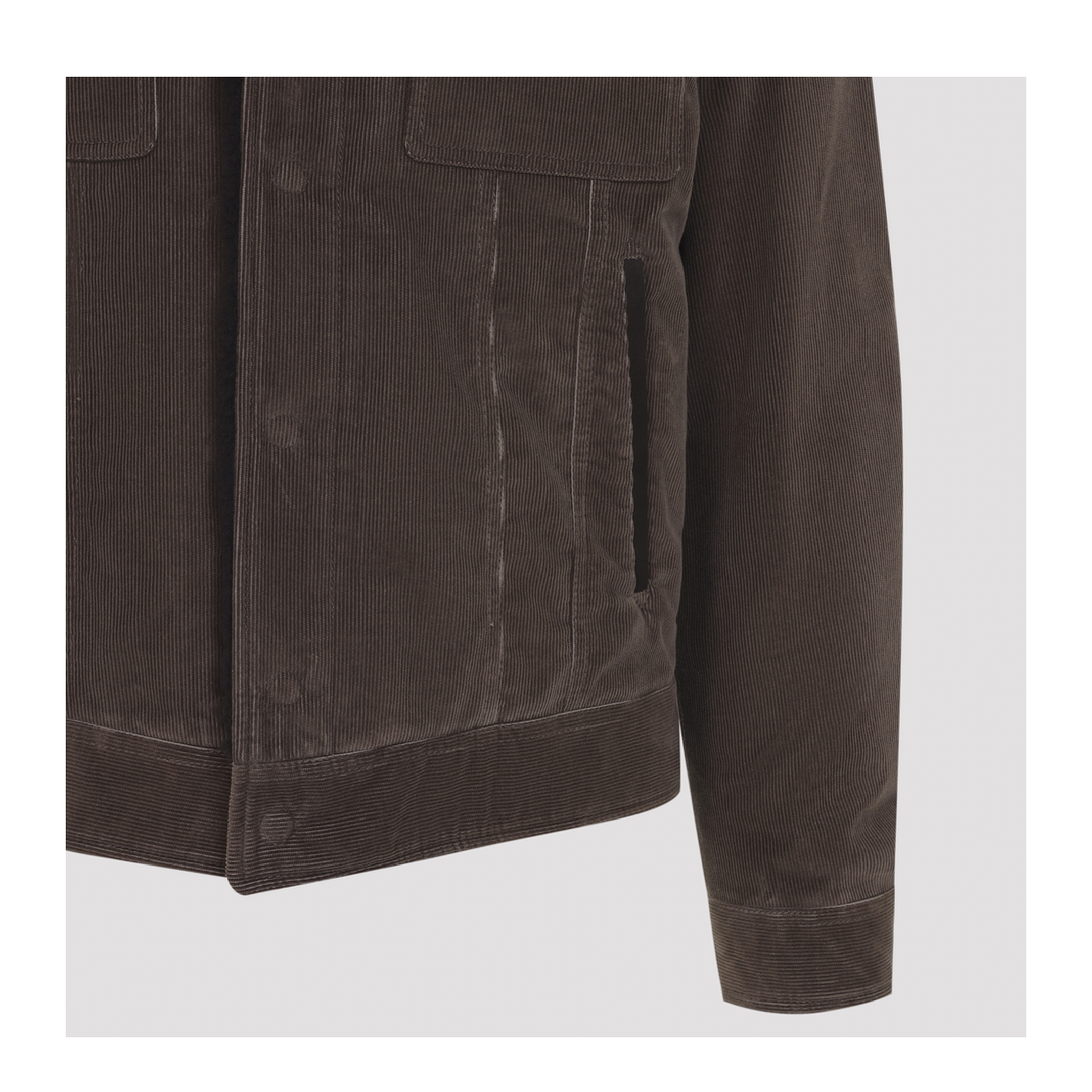 MAYFEYR - Tom Ford - 900 Wale Cord Sherling Collar Trucker - OBS083FMC330