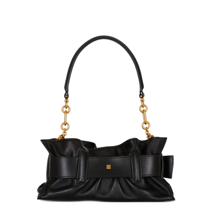 Shoulder Bag Leather Black