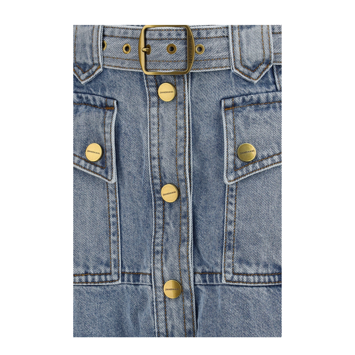 MAYFEYR - Zimmermann - Utility Denim Midi Skirt - 1463SC27RSFM