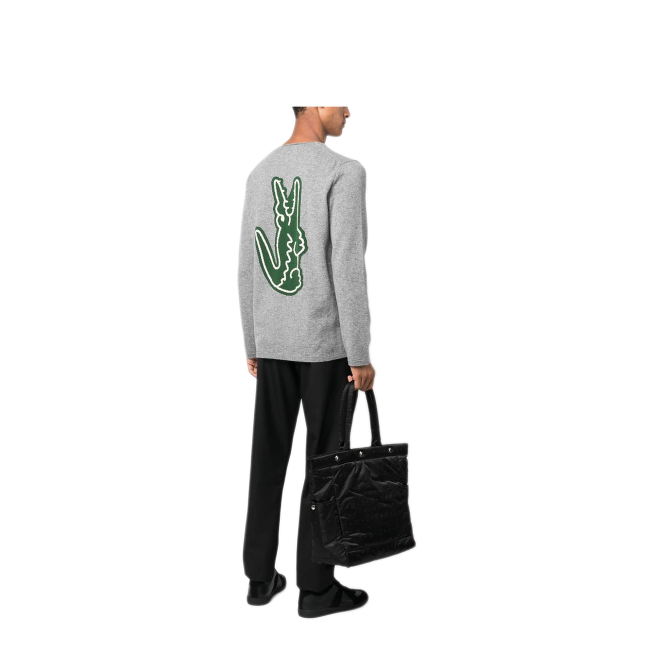 MAYFEYR - Comme Des Garcons - Intarsia-Knit Logo Wool Jumper - FLN004W233