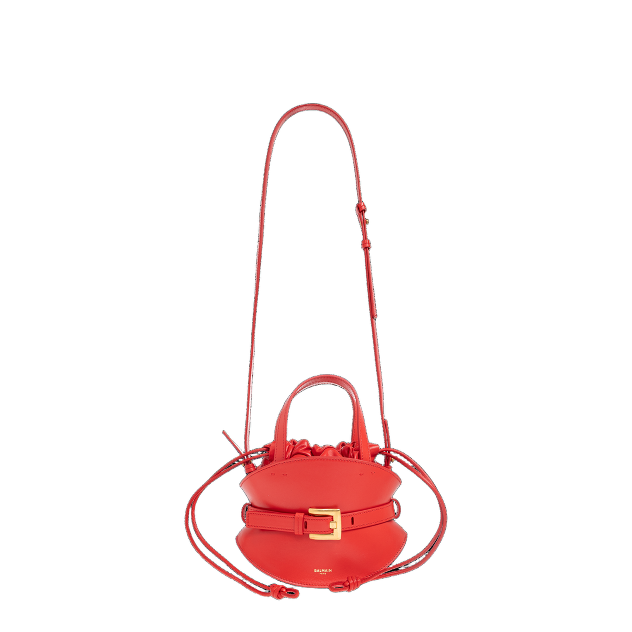 Shuffle Mini Shoulder Bag Leather Red