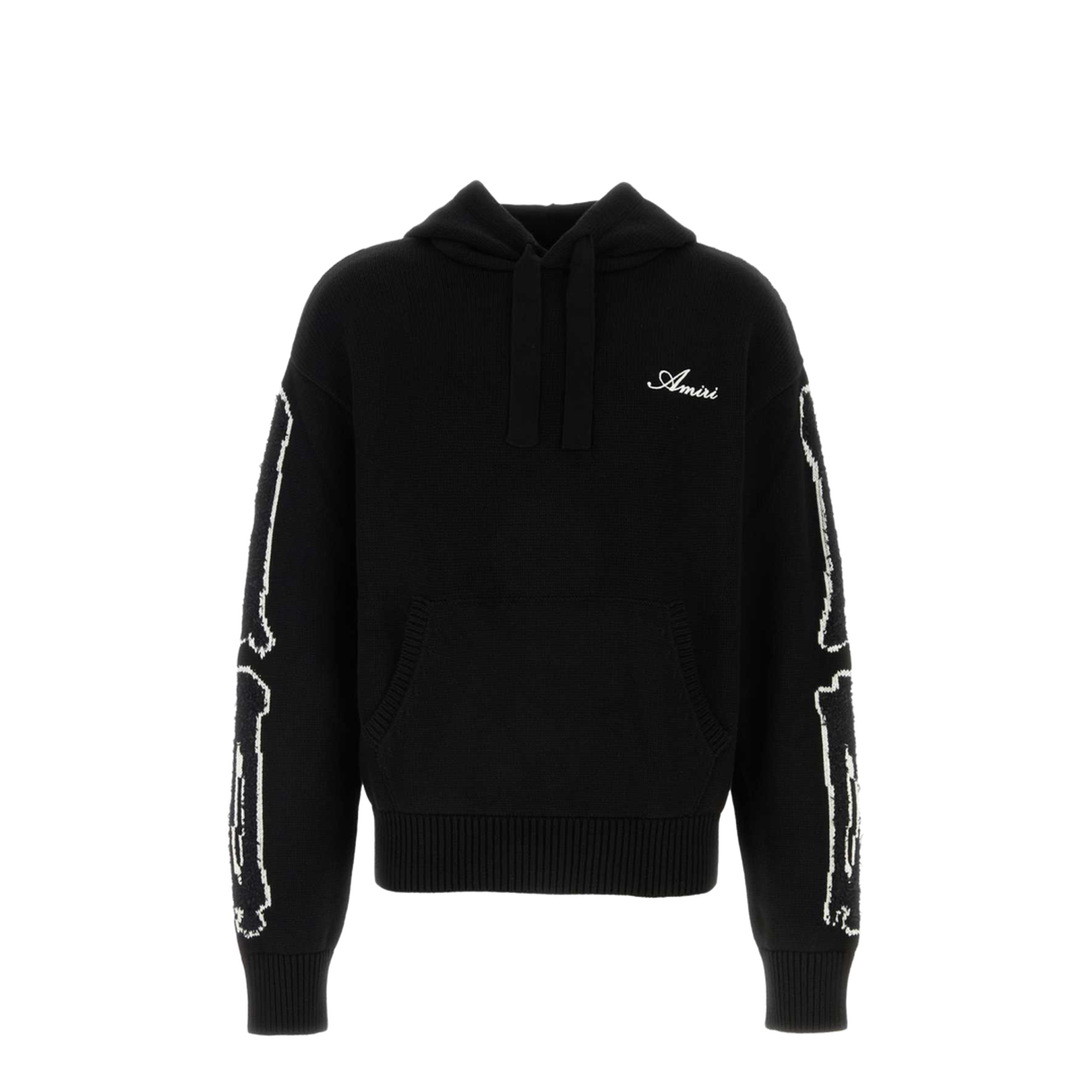 Black Cotton Blend Sweatshirt