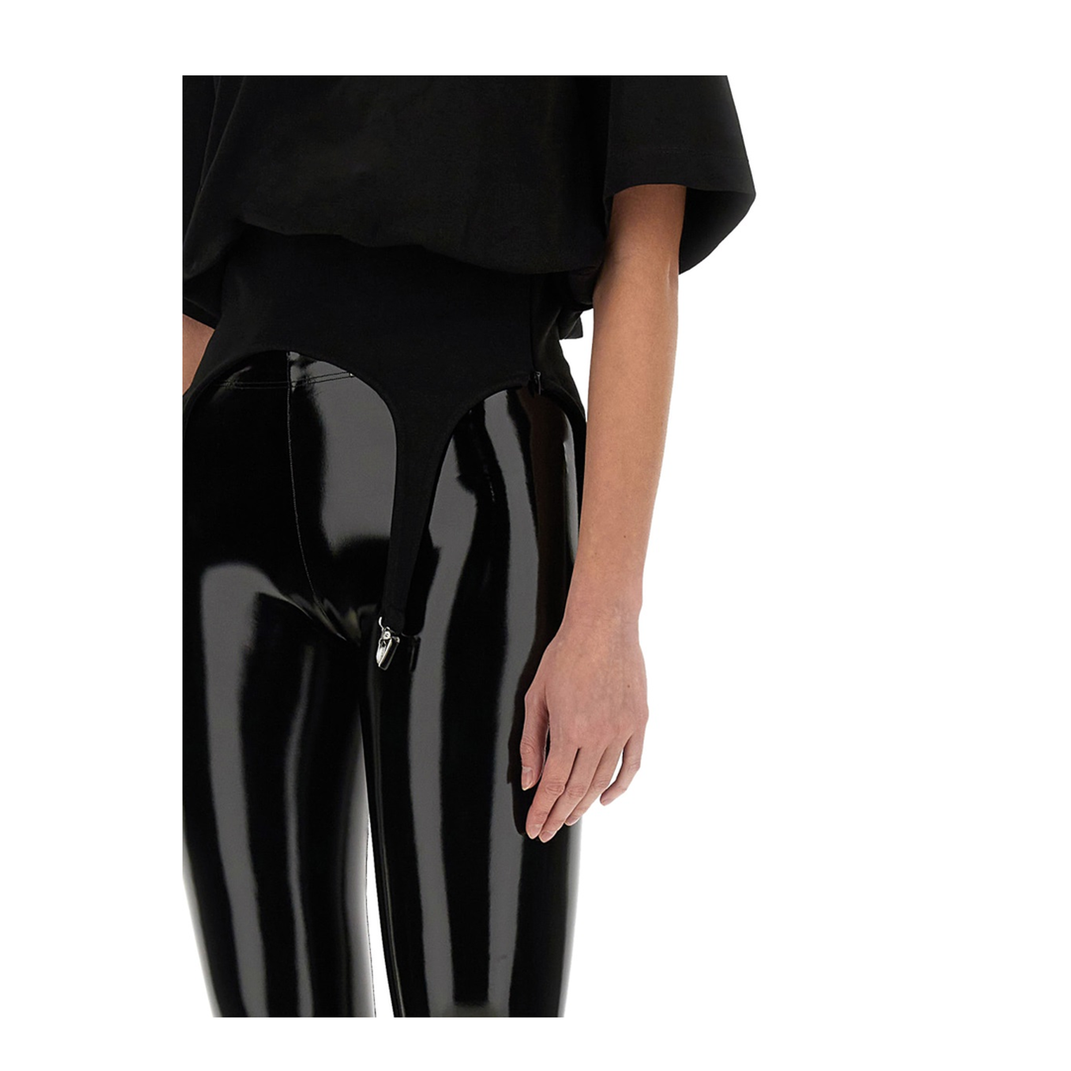 MAYFEYR - FIORUCCI - T Shirt With Suspenders - W01FMTSH263CJ01BK01BLACK
