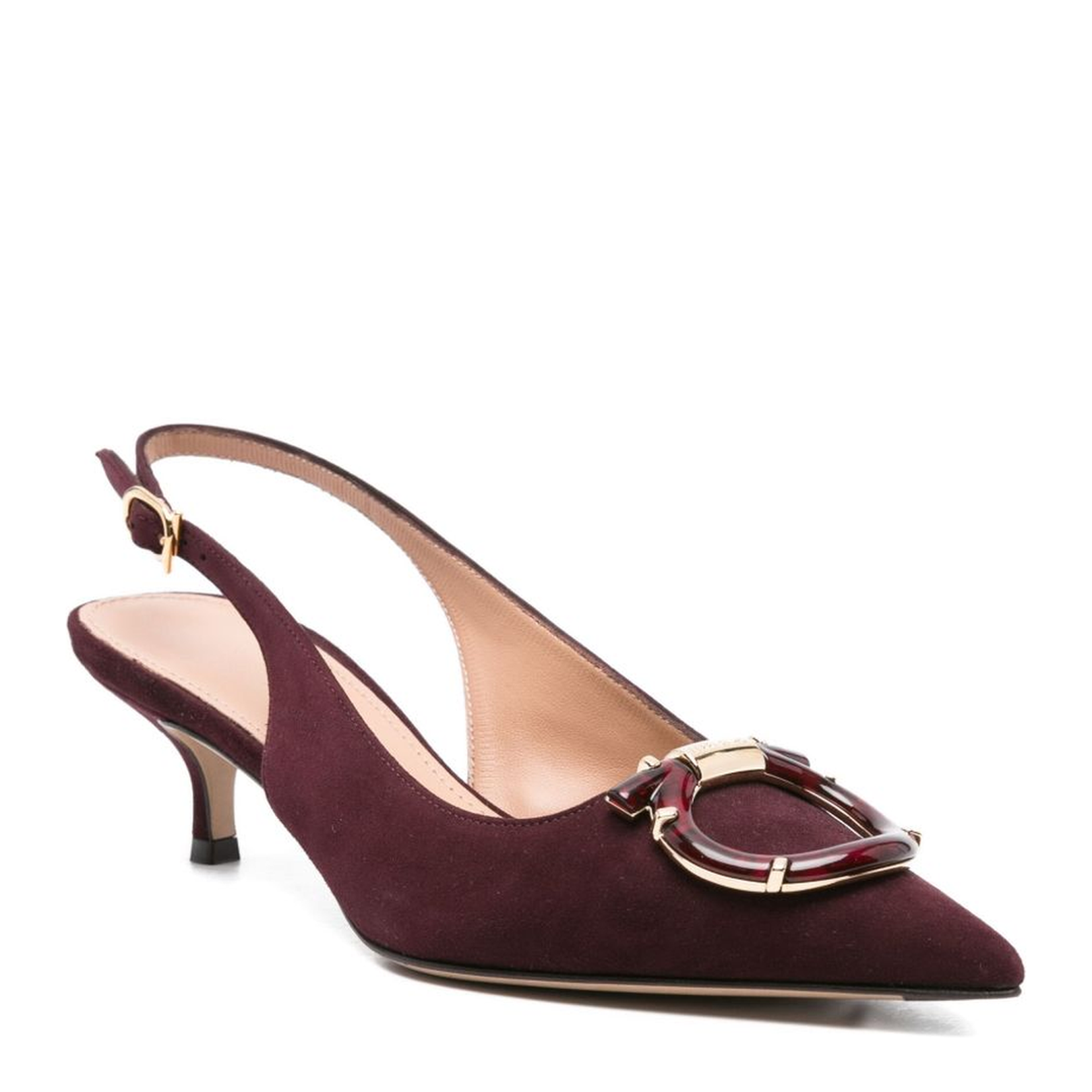 Leather Slingback Pumps