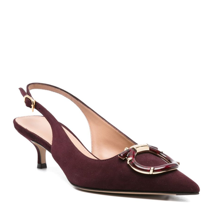 Leather Slingback Pumps