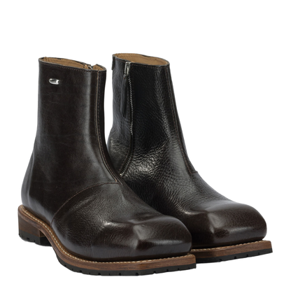 MAYFEYR - Our Legacy - Engine Zippered Ankle Boots - A4257EDAAMERICANOLEATHER