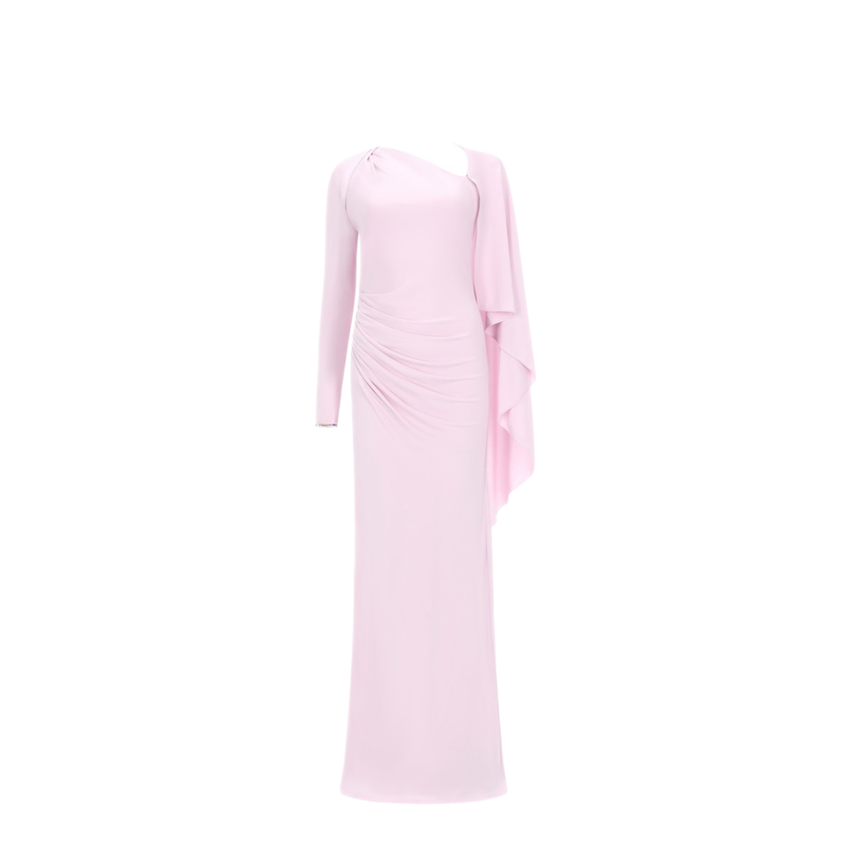 Long Draped Jersey Dress