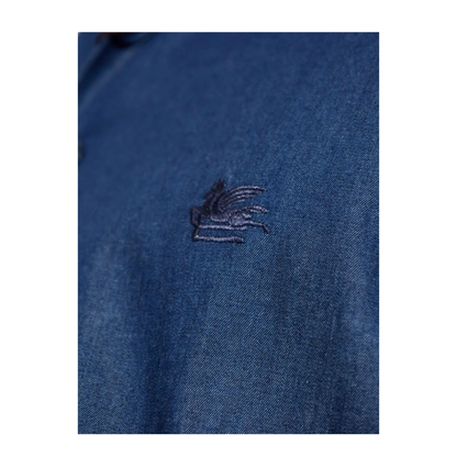 MAYFEYR - Etro - Embroidered Logo Cotton Shirt - MRIB000299SA5L9