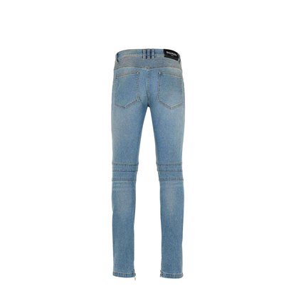 Slim-fit Biker Jeans Denim Blue