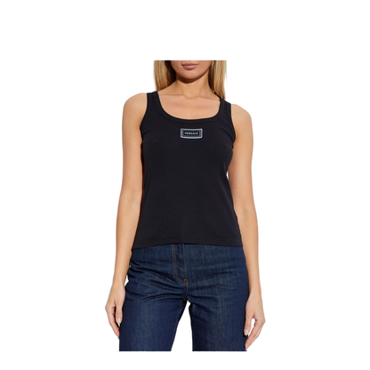 90s Vintage Logo Tank Top Black