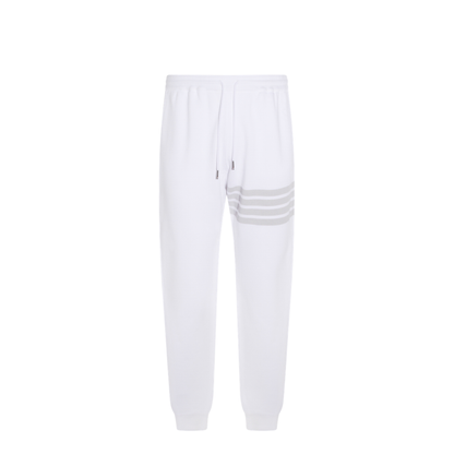 Sweatpants With Overdyed 4 Bar In Solid Loopback