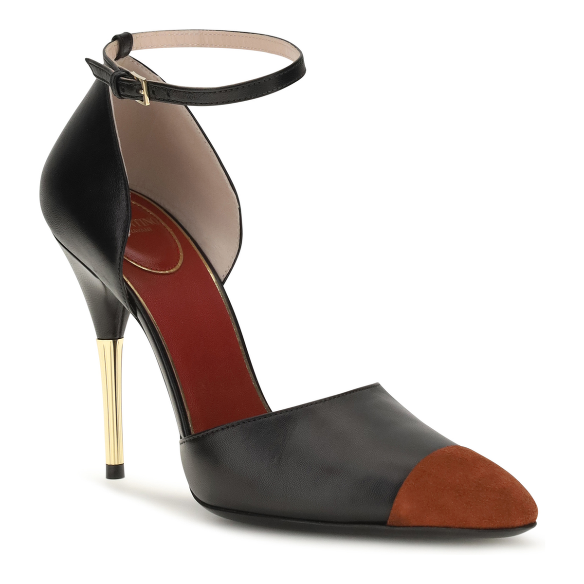 MAYFEYR - Valentino - Sinead Dorsay Kid Leather And Suede Pumps - 9W0S0QM1PEG2UF