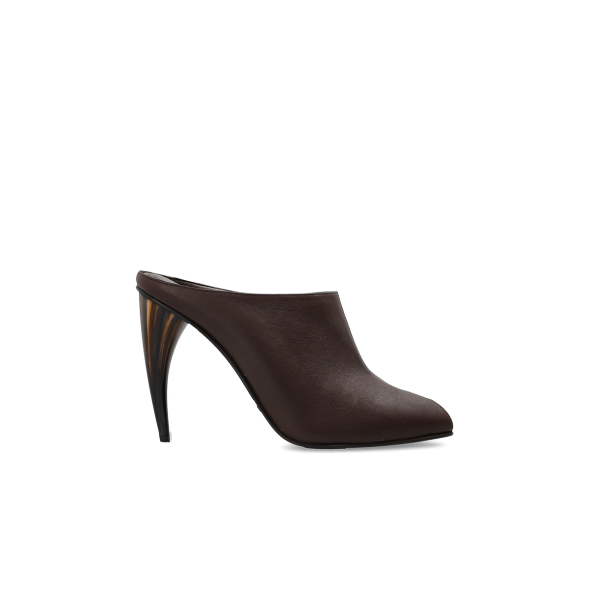 MAYFEYR - Alexander Mcqueen - Leather Heeled Mules - 866004WHAFA2000