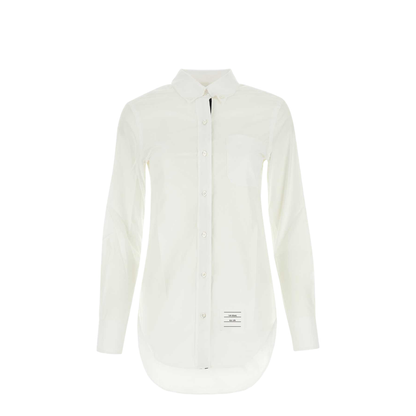 MAYFEYR - Thom Browne - Button-Down Shirt In White - FLL005E03113100
