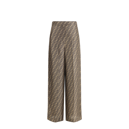 MAYFEYR - Fendi - Monogram Pattern Silk Pants - FR6606A8G3