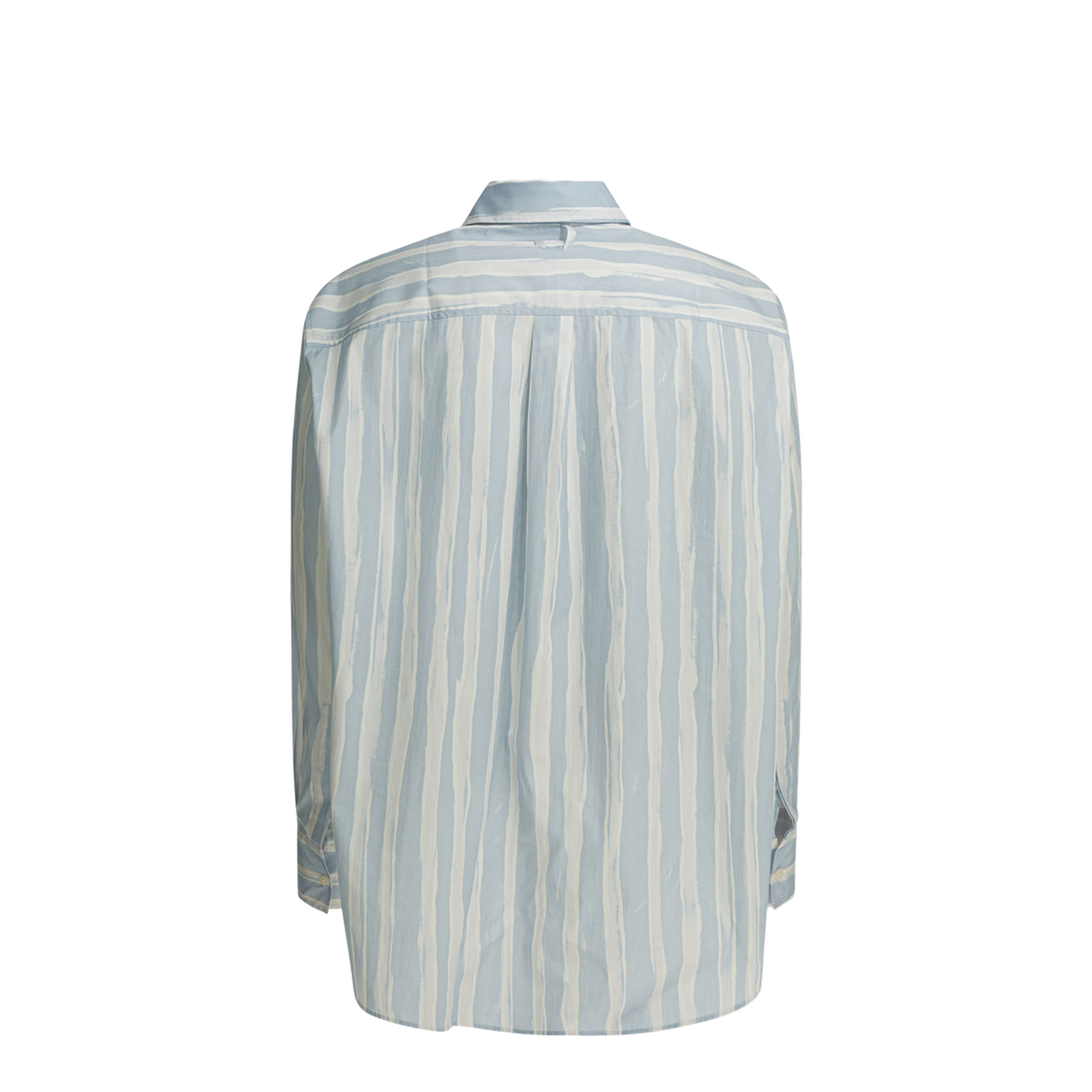 MAYFEYR - Jacquemus - Striped Cotton Shirt - SHM00605AW00691BLUEBEIGEGOUACHEPRINT