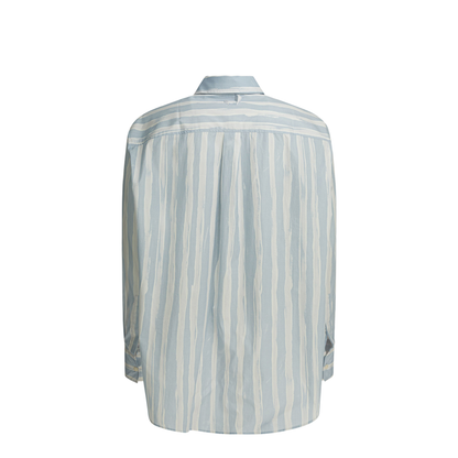 MAYFEYR - Jacquemus - Striped Cotton Shirt - SHM00605AW00691BLUEBEIGEGOUACHEPRINT