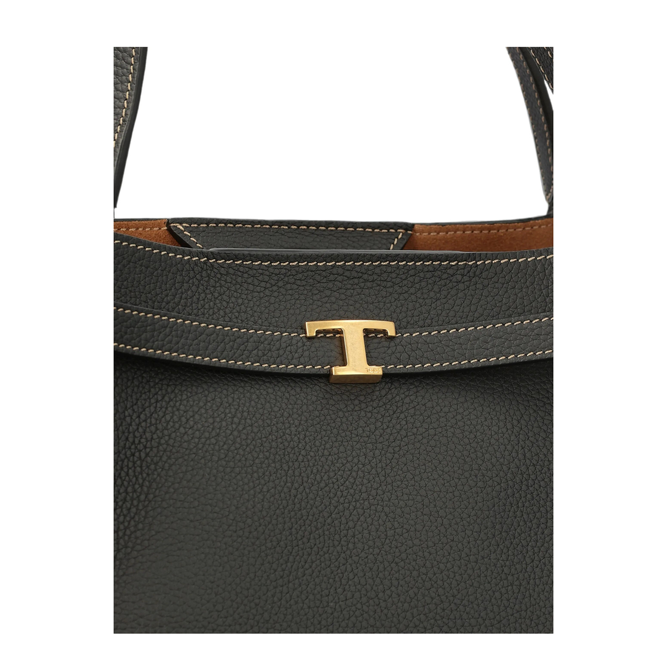 MAYFEYR - TOD`S - Shopping Bag T Signature In Leather Mini - XBWTIMA0100WKAB999