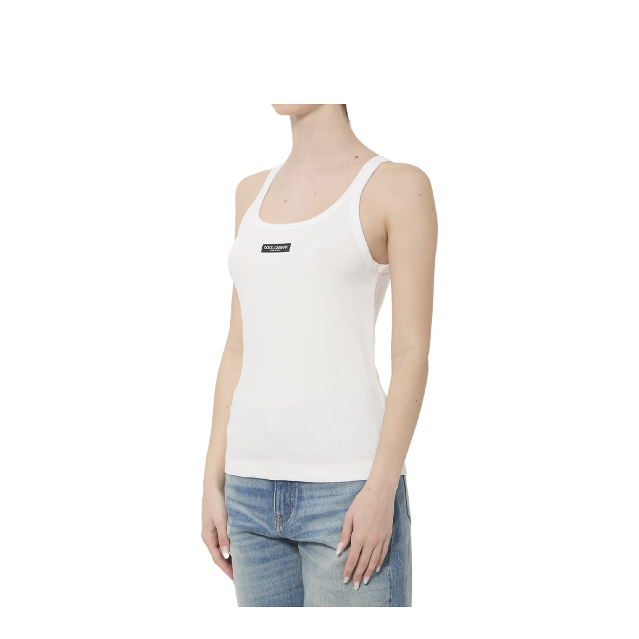 MAYFEYR - Dolce & Gabbana - Ribbed Tank Top - F8W45TFU7AVW0800