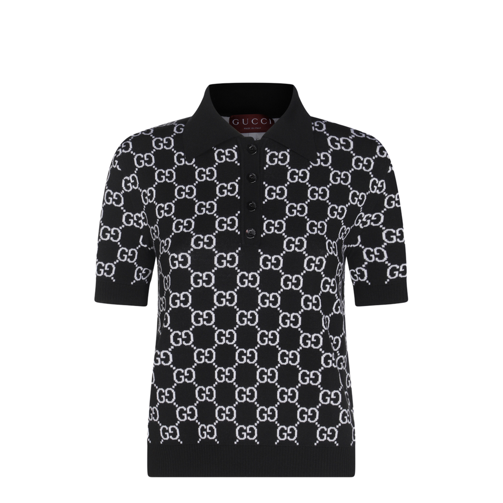 Reversible GG Wool Jacquard Polo Shirt