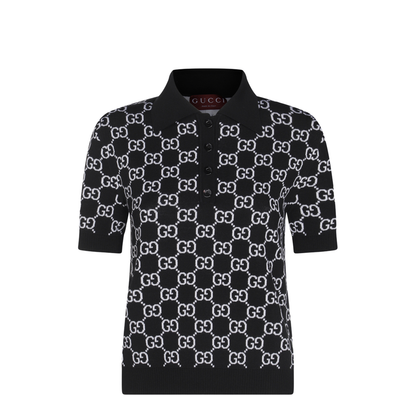 Reversible GG Wool Jacquard Polo Shirt