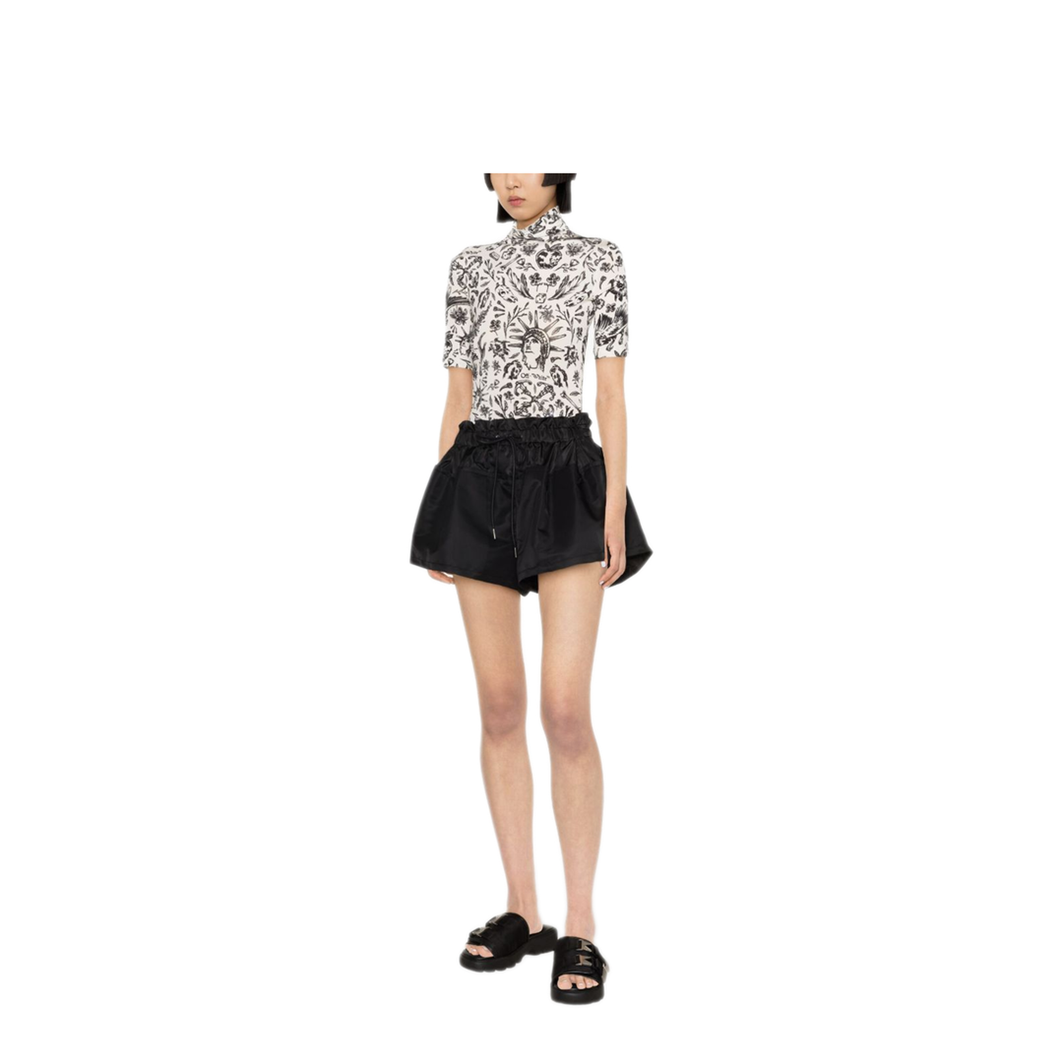 MAYFEYR - Off-White - Tattoo Tulle Blouse - OWAD137S24JER0020110