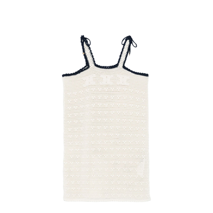 Triomphe Crop Top in Crochetted Cotton