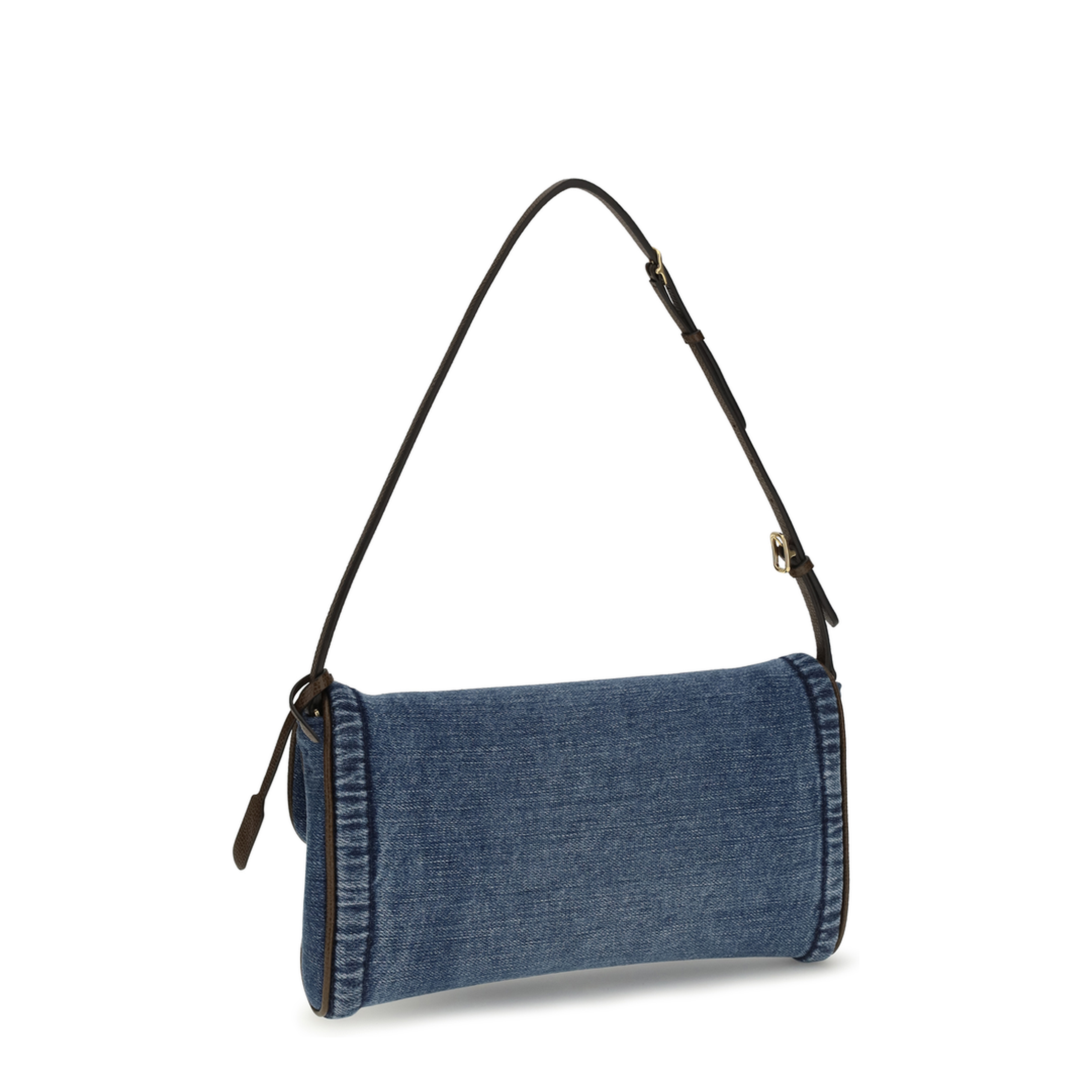 MAYFEYR - Valentino - Small Shoulder Bag In Denim - 8W0B0T31AXQ