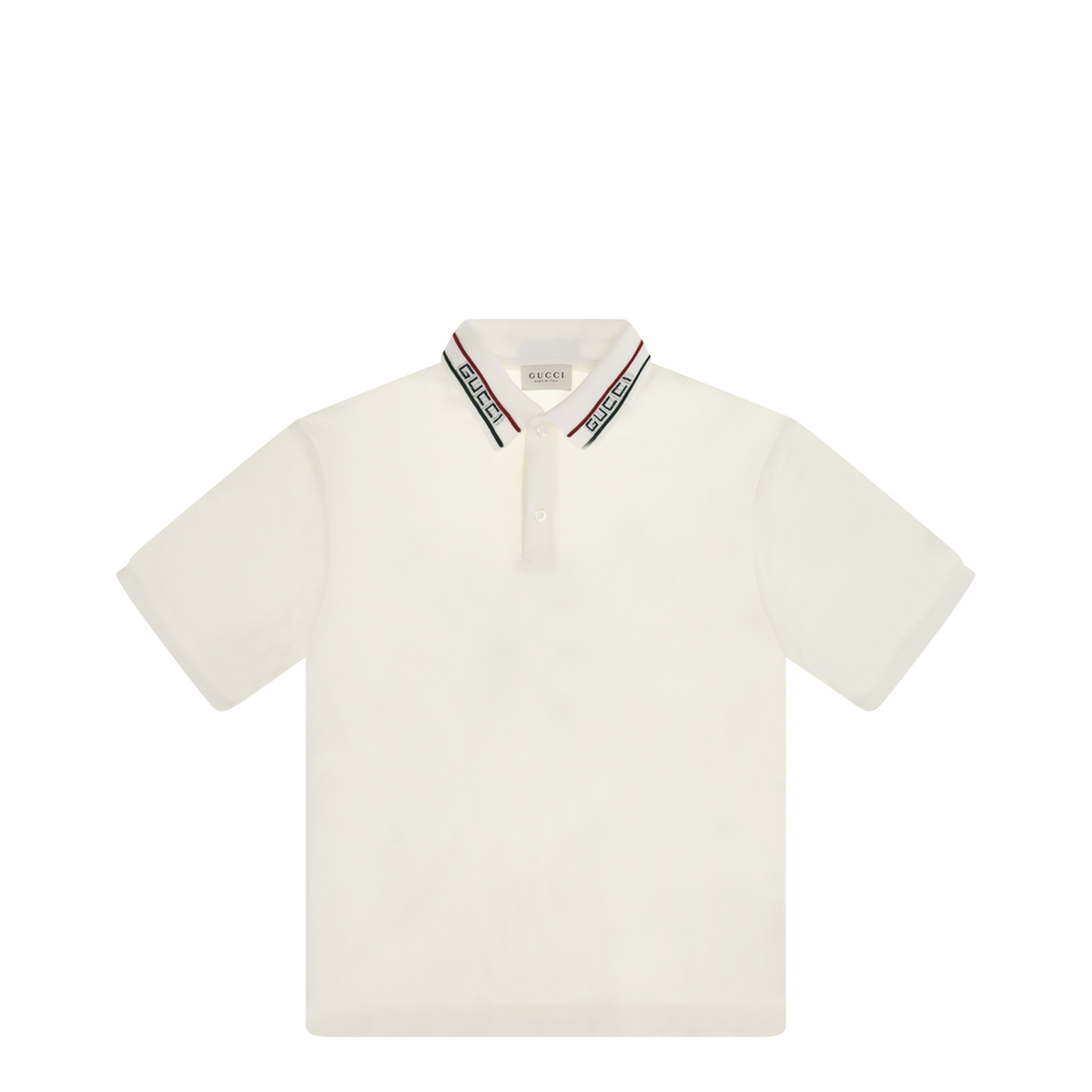 MAYFEYR - Gucci - T Shirt With Logo Collar For Boy - 860897XJHW29024