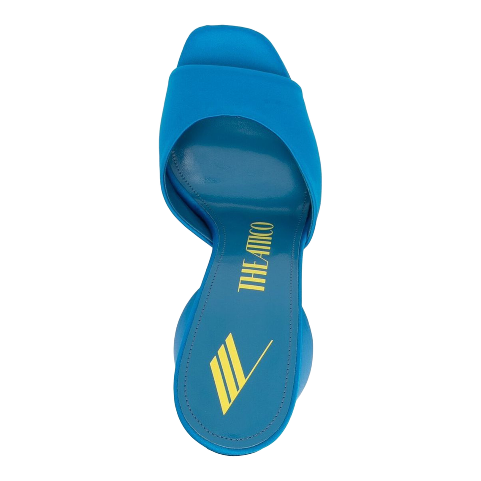 Luz Satin Mules in Turquoise