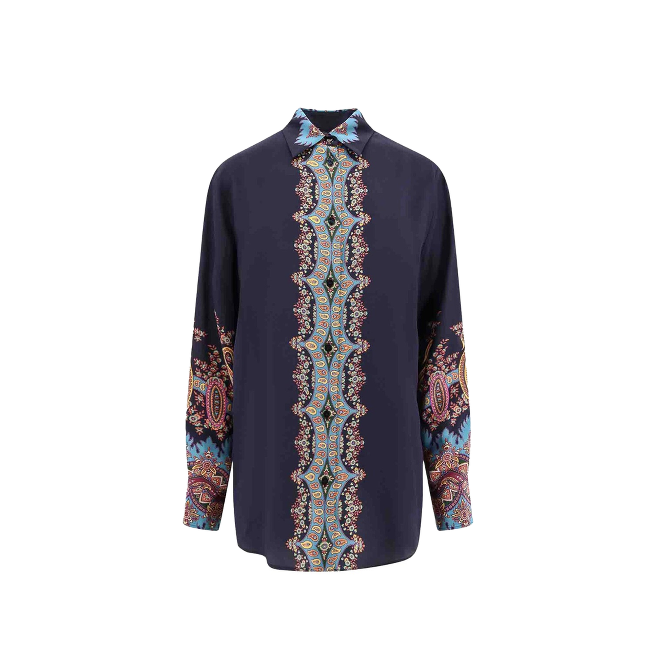 Silk Shirt Floral Print