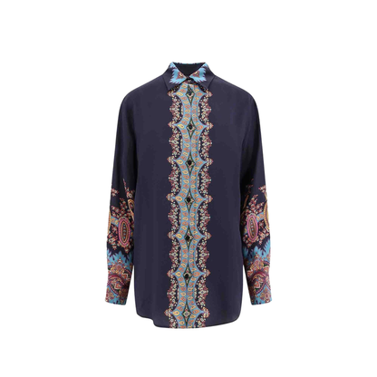 Silk Shirt Floral Print