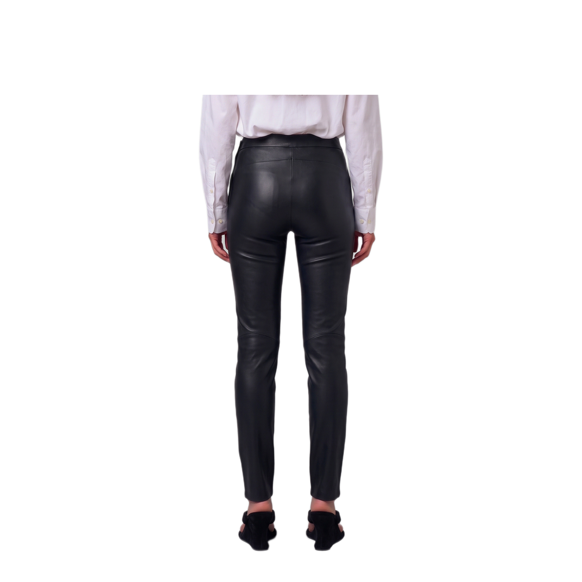 MAYFEYR - Arma - Black Stretch Nappa Leggings - 001LNOS00202